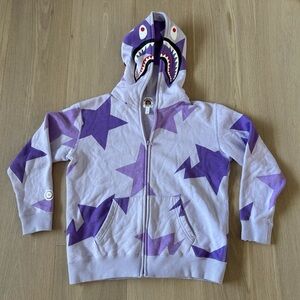BAPE Sta Shark Purple Kids Hoodie